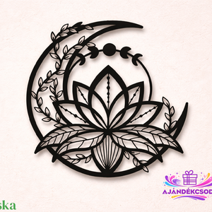 Lótusz�hold fali dekoráció, Otthon & Életmód, Dekoráció, Fali és függő dekoráció, Falra akasztható dekor, , MESKA