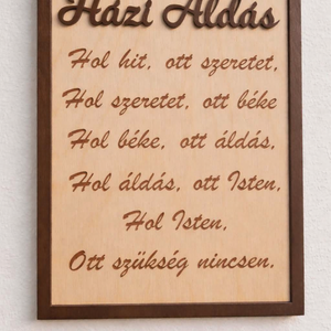 Házi Áldás  Falikép, Otthon & Életmód, Vallás, Házi áldás, , MESKA