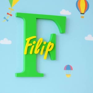 Egyedi gyerekszoba ajtó és fal dekoráció 3D nyomtatással - baba - mama - babaszoba dekoráció - babanév dekoráció - Meska.hu