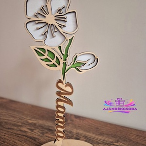 ? Egyedi virág � ajándék nőnapra, anyák napjára és különleges alkalmakra?, Otthon & Életmód, Virágdekoráció, Virágdíszek, Lézervágott virágdíszek, Gravírozás, pirográfia, MESKA