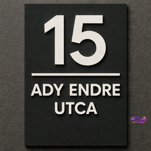  Egyedi házszámtábla-3D Nyomtatássla    - Meska.hu