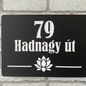  Egyedi házszámtábla-3D Nyomtatássla    - otthon & életmód - ház & kert - házszám - Meska.hu