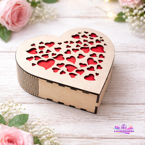 Szív alakú doboz, tároló - otthon & életmód - tárolás & rendszerezés - doboz - Meska.hu