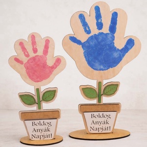 Anyák napi ajándék, Otthon & Életmód, Virágdekoráció, Virágdíszek, Lézervágott virágdíszek, Gravírozás, pirográfia, MESKA