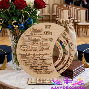 Ballagási Öröknaptár, Otthon & Életmód, Papír, írószer, Meghívó, Ballagási meghívó, Gravírozás, pirográfia, MESKA