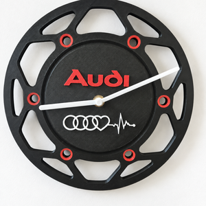 Audi  - Fali Óra, Otthon & Életmód, Dekoráció, Fali és függő dekoráció, Falióra & óra, , Ez a 3D nyomtatott falióra a  Audi innovációját és jövőbe mutató világát hozza el az otthonodba. Ti..., MESKA