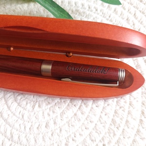 Rózsafa toll díszdobozban - otthon & életmód - papír, írószer - ceruza & toll - Meska.hu