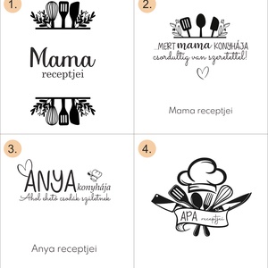 Receptfüzet, receptkönyv - otthon & életmód - konyhafelszerelés, tálalás - sütés, főzés - receptfüzet - Meska.hu