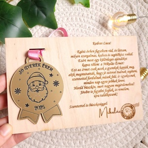 Levél a Mikulástól  Jó gyerek éremmel - karácsony - mikulás - mikulás ajándékok - Meska.hu