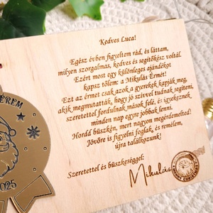 Levél a Mikulástól  Jó gyerek éremmel - karácsony - mikulás - mikulás ajándékok - Meska.hu