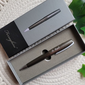 Ferraghini csavaros golyóstoll fémből (ezüst) - otthon & életmód - papír, írószer - ceruza & toll - Meska.hu