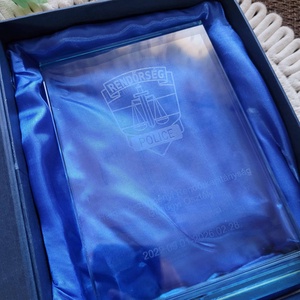 Üvegdíj - egyedi szöveggel - Meska.hu