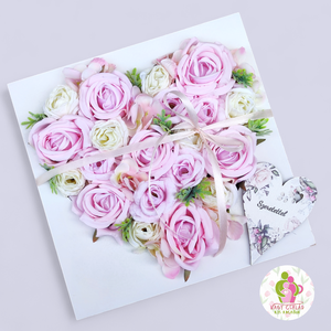 Rózsaszín virágbox, Otthon & Életmód, Dekoráció, Virágdísz és tartó, Virágbox, virágdoboz, Mindenmás, MESKA