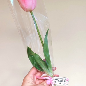 Szálas tulipán celofán csomagolásban  - otthon & életmód - virágdekoráció - virágok - szálas virág - Meska.hu