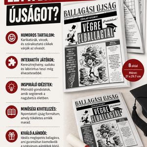 Ballagási Hírek Újság - otthon & életmód - papír, írószer - meghívó - ballagási meghívó - Meska.hu