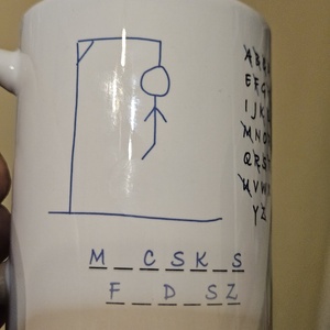 vicces bögre - m_csk_s f_d_esz betűjátékkal - otthon & életmód - konyhafelszerelés, tálalás - tálalás - bögre & csésze - Meska.hu