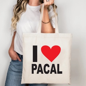 I love pacal vászontáska/bevásárlótáska, Táska & Tok, Bevásárlás & Shopper táska, Shopper, textiltáska, szatyor, , MESKA