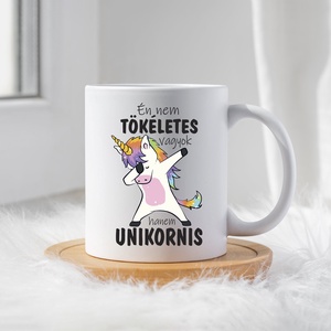 Unikornis bögre, Otthon & Életmód, Konyhafelszerelés, tálalás, Tálalás, Bögre & Csésze, Fotó, grafika, rajz, illusztráció, Decoupage, transzfer és szalvétatechnika, MESKA