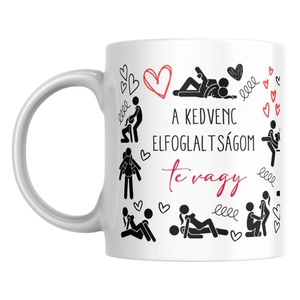 Kedvenc dolgaim veled bögre, Otthon & Életmód, Konyhafelszerelés, tálalás, Tálalás, Bögre & Csésze, Fotó, grafika, rajz, illusztráció, Decoupage, transzfer és szalvétatechnika, MESKA