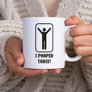 Pooped bögre, Otthon & Életmód, Konyhafelszerelés, tálalás, Tálalás, Bögre & Csésze, Fotó, grafika, rajz, illusztráció, Decoupage, transzfer és szalvétatechnika, MESKA