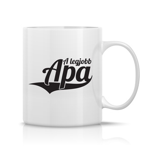 Legjobb Apa bögre, Otthon & Életmód, Konyhafelszerelés, tálalás, Tálalás, Bögre & Csésze, Fotó, grafika, rajz, illusztráció, Decoupage, transzfer és szalvétatechnika, MESKA