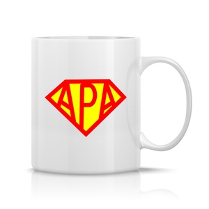 Szuper Apa bögre, Otthon & Életmód, Konyhafelszerelés, tálalás, Tálalás, Bögre & Csésze, Fotó, grafika, rajz, illusztráció, Decoupage, transzfer és szalvétatechnika, MESKA