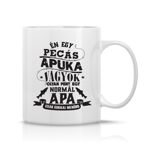 Pecás Apuka bögre, Otthon & Életmód, Konyhafelszerelés, tálalás, Tálalás, Bögre & Csésze, Fotó, grafika, rajz, illusztráció, Decoupage, transzfer és szalvétatechnika, MESKA