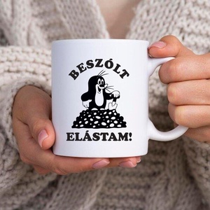 Beszólt elástam bögre, Otthon & Életmód, Konyhafelszerelés, tálalás, Tálalás, Bögre & Csésze, Fotó, grafika, rajz, illusztráció, Decoupage, transzfer és szalvétatechnika, MESKA