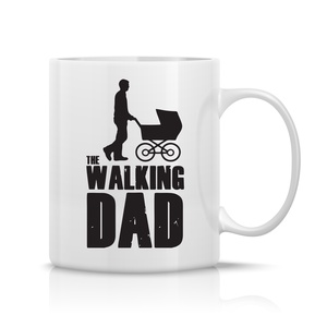 The walking dad bögre, Otthon & Életmód, Konyhafelszerelés, tálalás, Tálalás, Bögre & Csésze, Fotó, grafika, rajz, illusztráció, Decoupage, transzfer és szalvétatechnika, MESKA