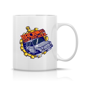 Back to the oldschool Polski Fiat bögre, Otthon & Életmód, Konyhafelszerelés, tálalás, Tálalás, Bögre & Csésze, Fotó, grafika, rajz, illusztráció, Decoupage, transzfer és szalvétatechnika, MESKA