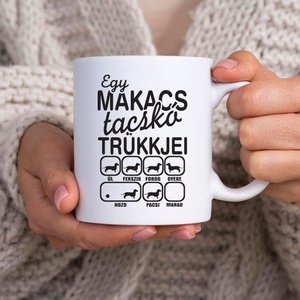 Egy makacs tascskó trükkjei bögre, Otthon & Életmód, Konyhafelszerelés, tálalás, Tálalás, Bögre & Csésze, Fotó, grafika, rajz, illusztráció, Decoupage, transzfer és szalvétatechnika, MESKA