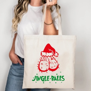 Jingle balls vászontáska/bevásárlótáska, Táska & Tok, Bevásárlás & Shopper táska, Shopper, textiltáska, szatyor, , MESKA