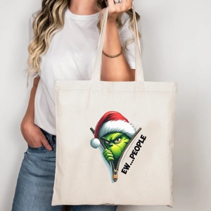 Eww people Grinch vászontáska/bevásárlótáska, Táska & Tok, Bevásárlás & Shopper táska, Shopper, textiltáska, szatyor, , MESKA