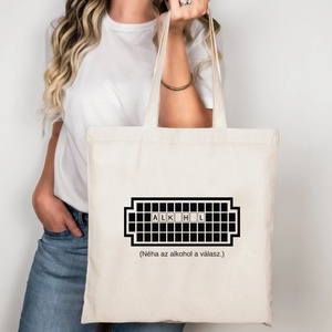 Alkohol vászontáska/bevásárlótáska, Táska & Tok, Bevásárlás & Shopper táska, Shopper, textiltáska, szatyor, , MESKA