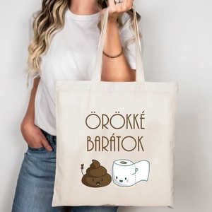 Örökké barátok vászontáska/bevásárlótáska, Táska & Tok, Bevásárlás & Shopper táska, Shopper, textiltáska, szatyor, , MESKA