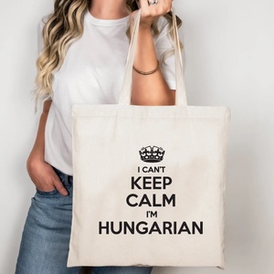 Keep calm I'm Hungarian vászontáska/bevásárlótáska, Táska & Tok, Bevásárlás & Shopper táska, Shopper, textiltáska, szatyor, , MESKA