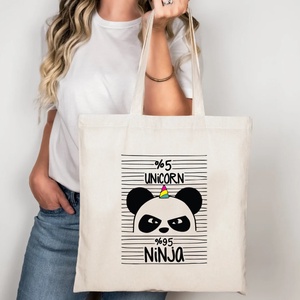 5% unicorn, 95% ninja vászontáska/bevásárlótáska, Táska & Tok, Bevásárlás & Shopper táska, Shopper, textiltáska, szatyor, , MESKA
