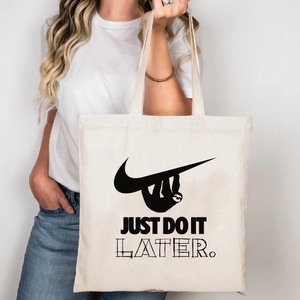 Just do it Later vászontáska/bevásárlótáska, Táska & Tok, Bevásárlás & Shopper táska, Shopper, textiltáska, szatyor, , MESKA