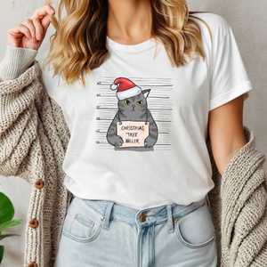 Christmas tree killer női póló, Ruha & Divat, Női ruha, Póló, felső, Decoupage, transzfer és szalvétatechnika, Fotó, grafika, rajz, illusztráció, MESKA