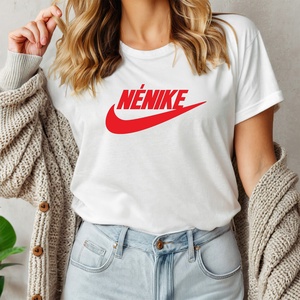 Nénike női póló, Ruha & Divat, Női ruha, Póló, felső, Decoupage, transzfer és szalvétatechnika, Fotó, grafika, rajz, illusztráció, MESKA