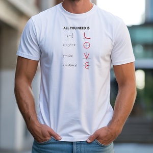 I love matematika férfi póló, Ruha & Divat, Férfi ruha, Póló, Decoupage, transzfer és szalvétatechnika, Fotó, grafika, rajz, illusztráció, MESKA