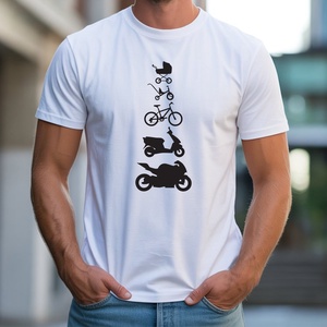 Motoros evolúció férfi póló - Meska.hu