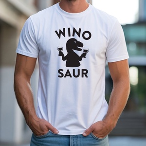 Wino saur férfi póló, Ruha & Divat, Férfi ruha, Póló, Decoupage, transzfer és szalvétatechnika, Fotó, grafika, rajz, illusztráció, MESKA