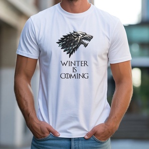 Winter is coming férfi póló, Ruha & Divat, Férfi ruha, Póló, Decoupage, transzfer és szalvétatechnika, Fotó, grafika, rajz, illusztráció, MESKA