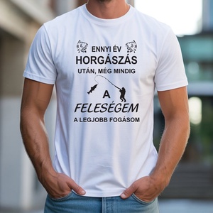 Horgászós póló, Ruha & Divat, Férfi ruha, Póló, Decoupage, transzfer és szalvétatechnika, Fotó, grafika, rajz, illusztráció, MESKA