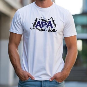  Apa  póló, Ruha & Divat, Férfi ruha, Póló, Decoupage, transzfer és szalvétatechnika, Fotó, grafika, rajz, illusztráció, MESKA