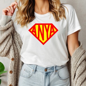 SzuperAnya női póló, Ruha & Divat, Női ruha, Póló, felső, Decoupage, transzfer és szalvétatechnika, Fotó, grafika, rajz, illusztráció, MESKA