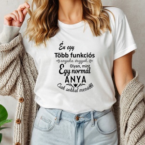 Többfunkciós Anyuka női póló, Ruha & Divat, Női ruha, Póló, felső, Decoupage, transzfer és szalvétatechnika, Fotó, grafika, rajz, illusztráció, MESKA