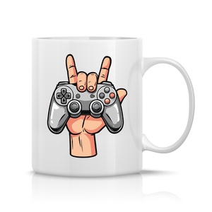 Gamer bögre, Otthon & Életmód, Konyhafelszerelés, tálalás, Tálalás, Bögre & Csésze, Fotó, grafika, rajz, illusztráció, Decoupage, transzfer és szalvétatechnika, MESKA