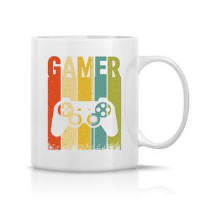 Gamer bögre, Otthon & Életmód, Konyhafelszerelés, tálalás, Tálalás, Bögre & Csésze, Fotó, grafika, rajz, illusztráció, Decoupage, transzfer és szalvétatechnika, MESKA